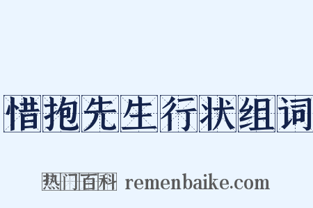 惜抱先生行状组词是什么意思的图片